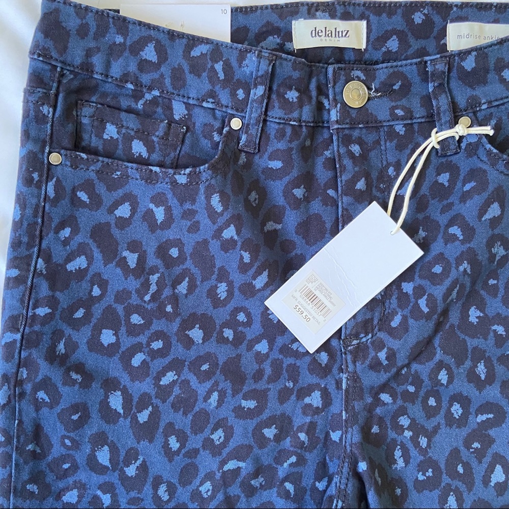 NWT DE LA LUZ Midrise Ankle Skinny